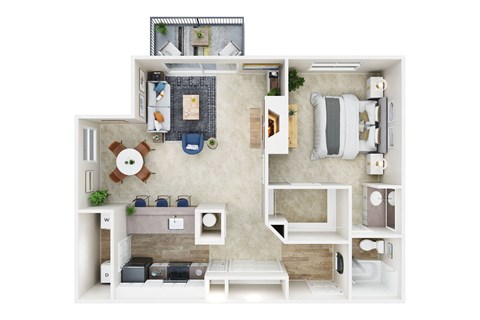 Haven at Golf Creek One Bed One Bath